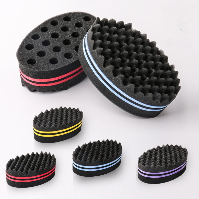 Twist Sponge Coil - Ovale, doppelseitige Magic Twist Haarbürste, Schwammbürste