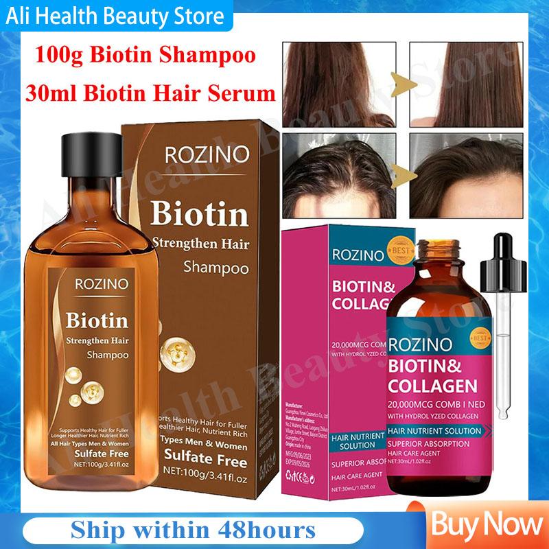 Biotin Shampoo Thickening - Biotin-Shampoo, Haarverdickung, stärkende Wurzelölkontrolle, Tiefenreinigung, voluminöses
