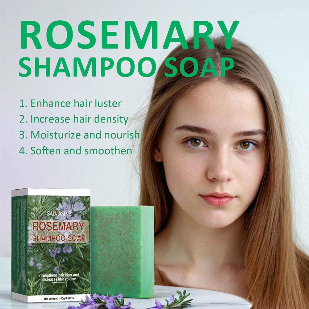 Biotin Shampoo Thickening - Rosmarin-Shampoo-Riegel für Haarwachstum, gegen Haarausfall, Biotin,