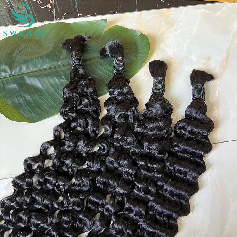 Hair Care Formulation - Wasserwellen-Echthaar-Bulk (100 %) für Boho-Flechtfrisuren –