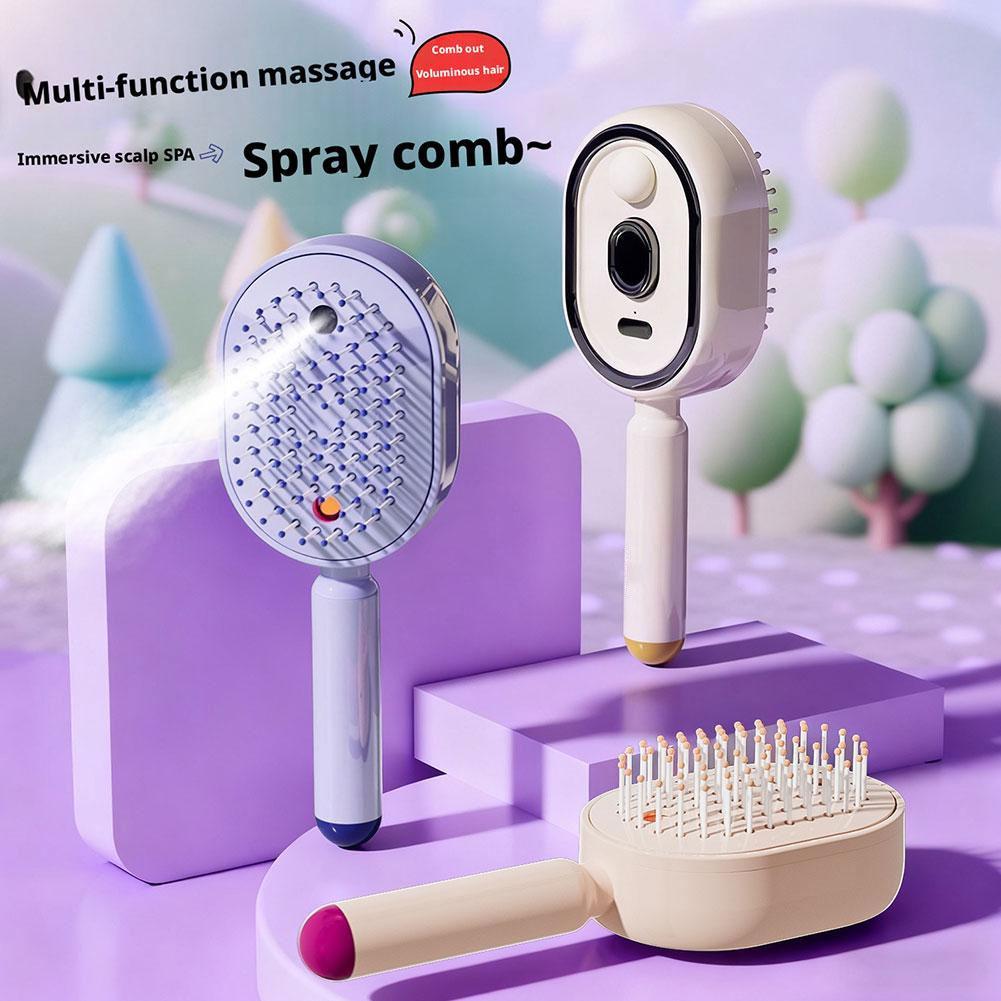 Hair Care Essence Oil Spray - Multifunktionaler Massagekamm Ätherisches Öl Zerstäubter Haarbürsten-Sprühnebel