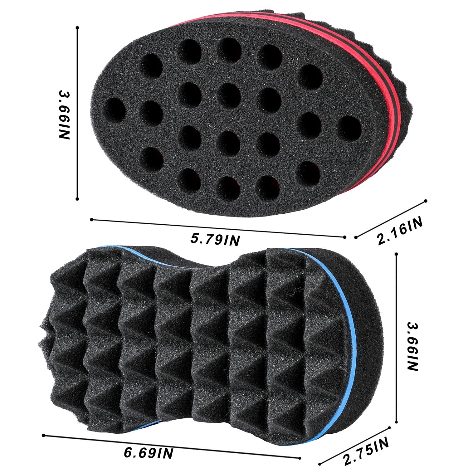 1Pcs Oval Doppel Seiten Magic  – Twist Sponge Coil Bewertung und Preis