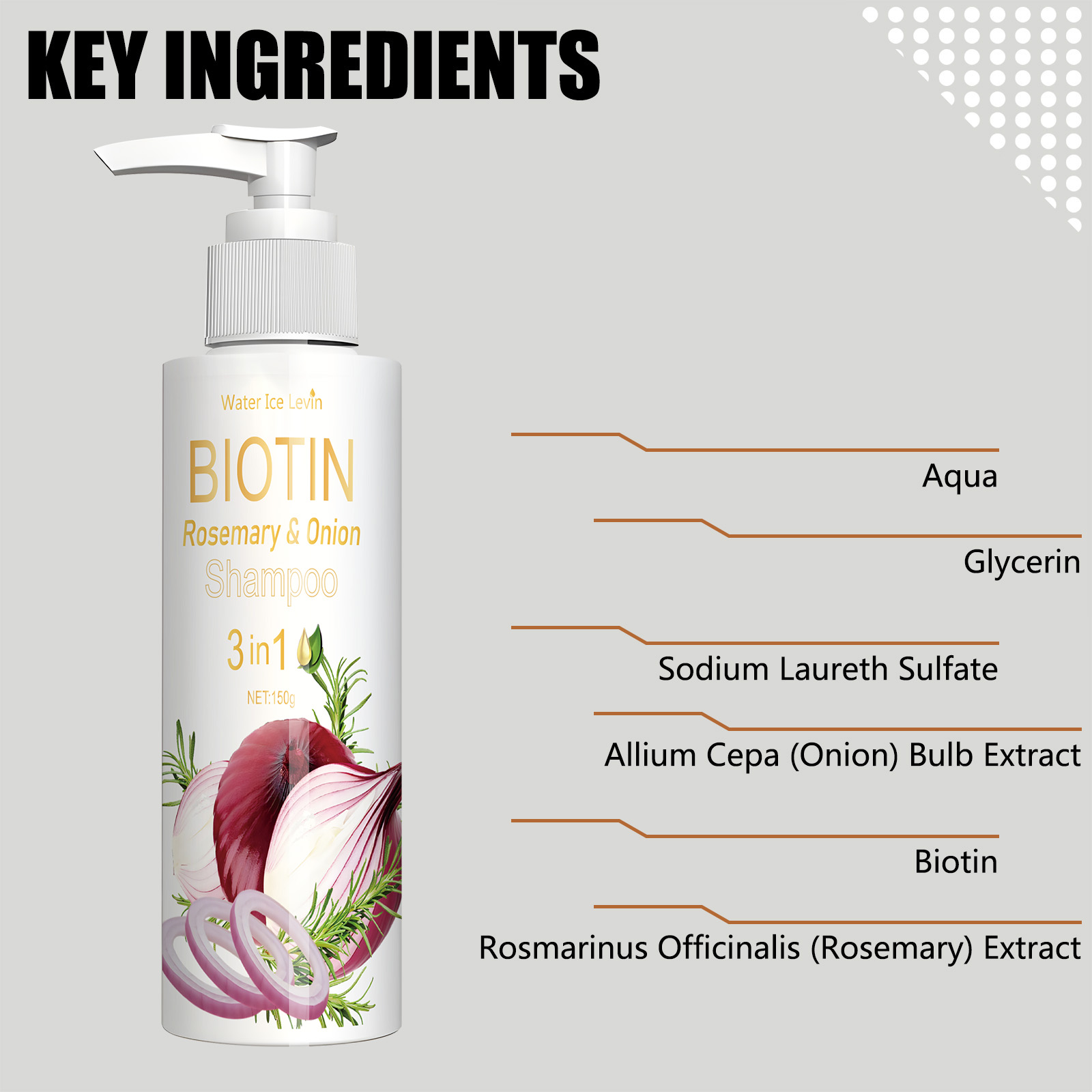 Biotin Rosemary & Onion 3-in-1 – Biotin Shampoo Thickening Bewertung und Preis