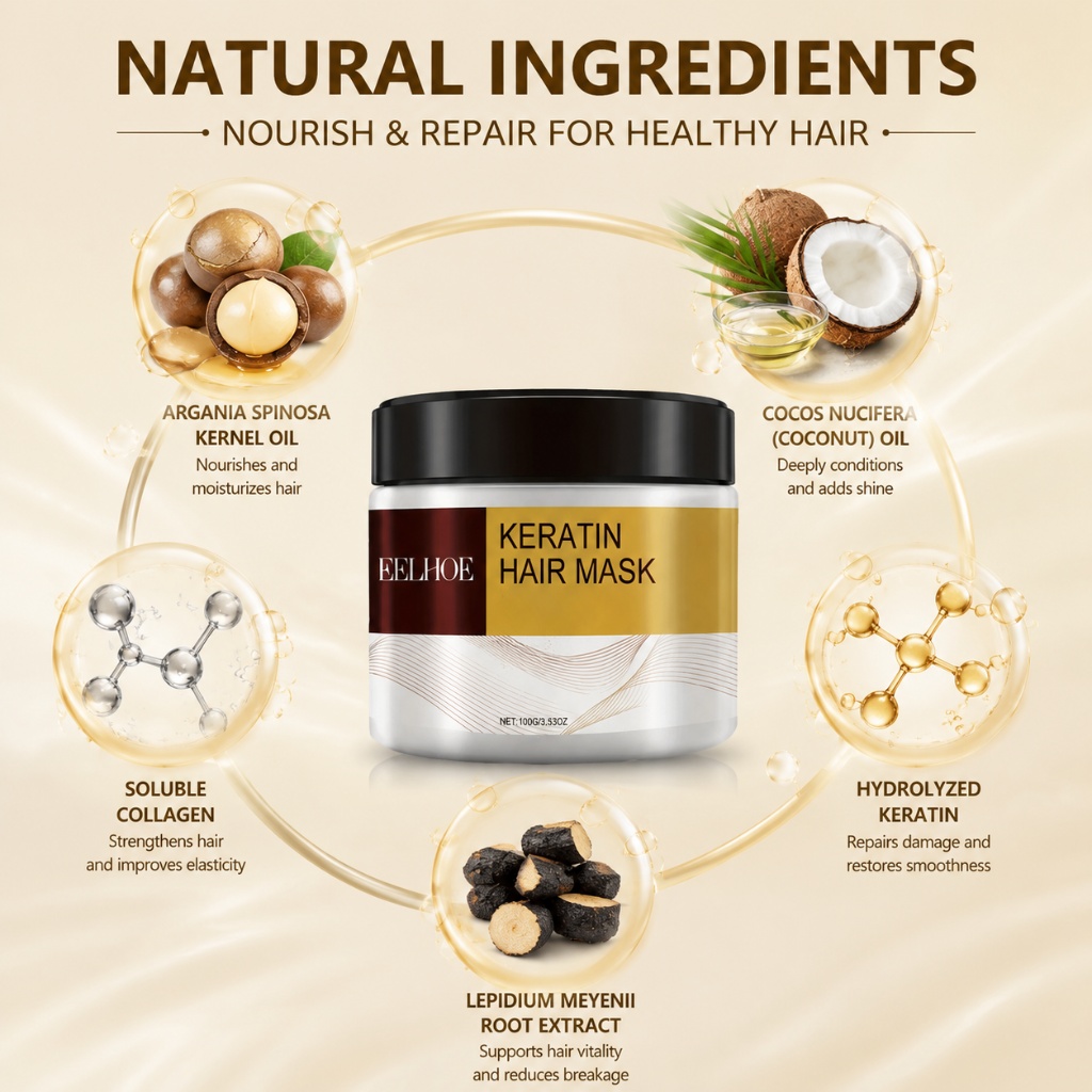 Keratin-Haarmaske mit Argan- u – Hair Care Collagen Bewertung und Preis