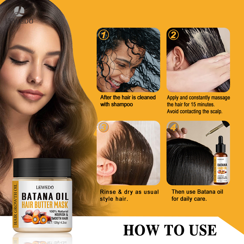 LEWEDO Batana-Öl Haarwuchs-Set – Hair Care Essence Oil Spray Bewertung und Preis